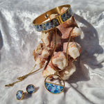 Load image into Gallery viewer, Circle Stud Earrings 'Blue'