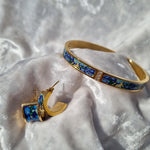 Load image into Gallery viewer, 3 Strass Bangle 'Irises'