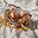 Load image into Gallery viewer, 3 Strass Bangle ‘Blue’
