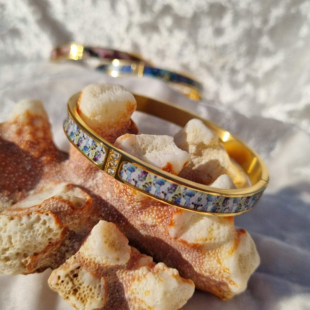 3 Strass Bangle ‘Blue’