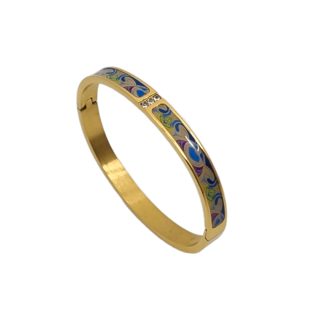 3 Strass Bangle 'Mustard'