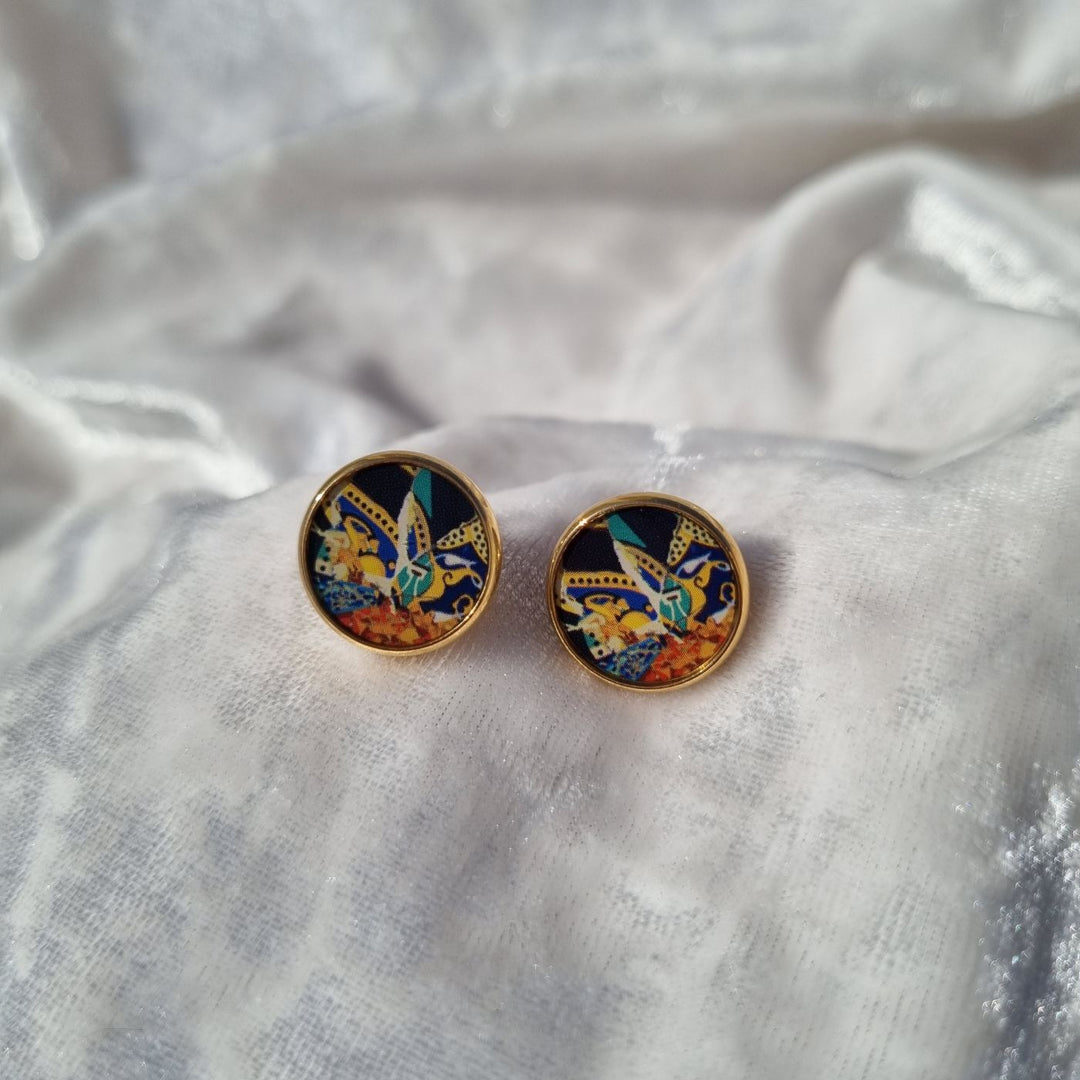 Circle Stud Earrings 'Carnival'