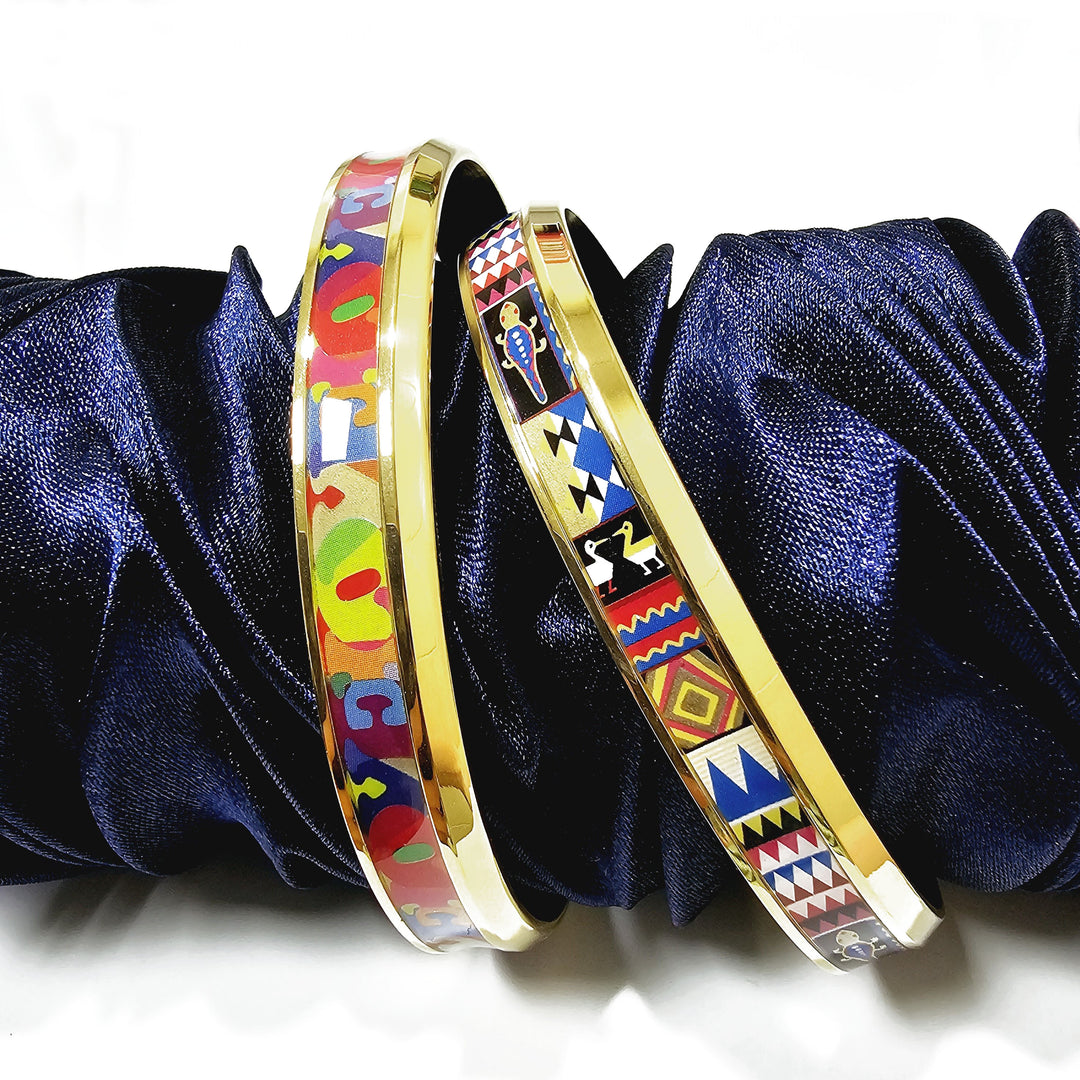 Cuff Bangle 'Aztec'