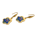 Load image into Gallery viewer, Flower Hook Earrings ‘Irises’
