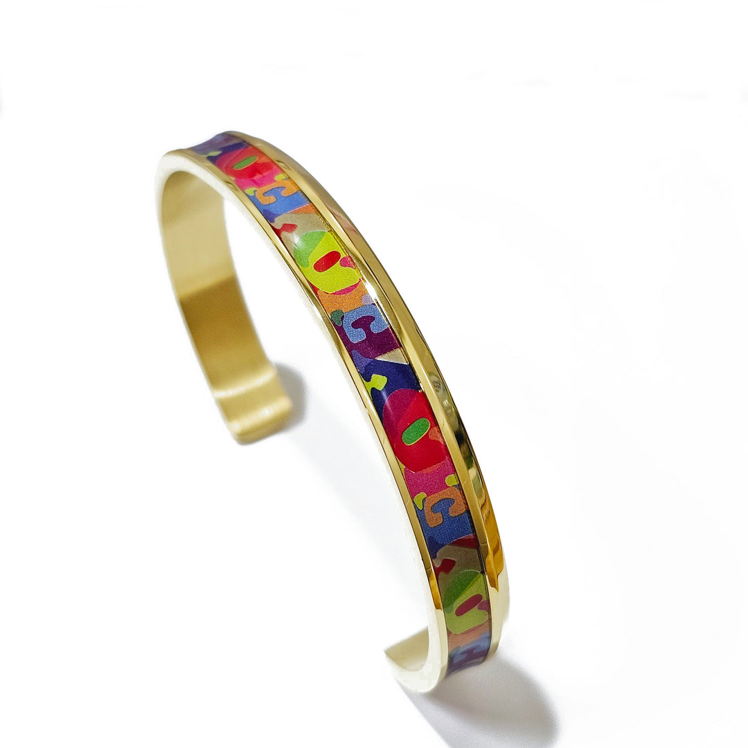 Cuff Bangle 'Love'