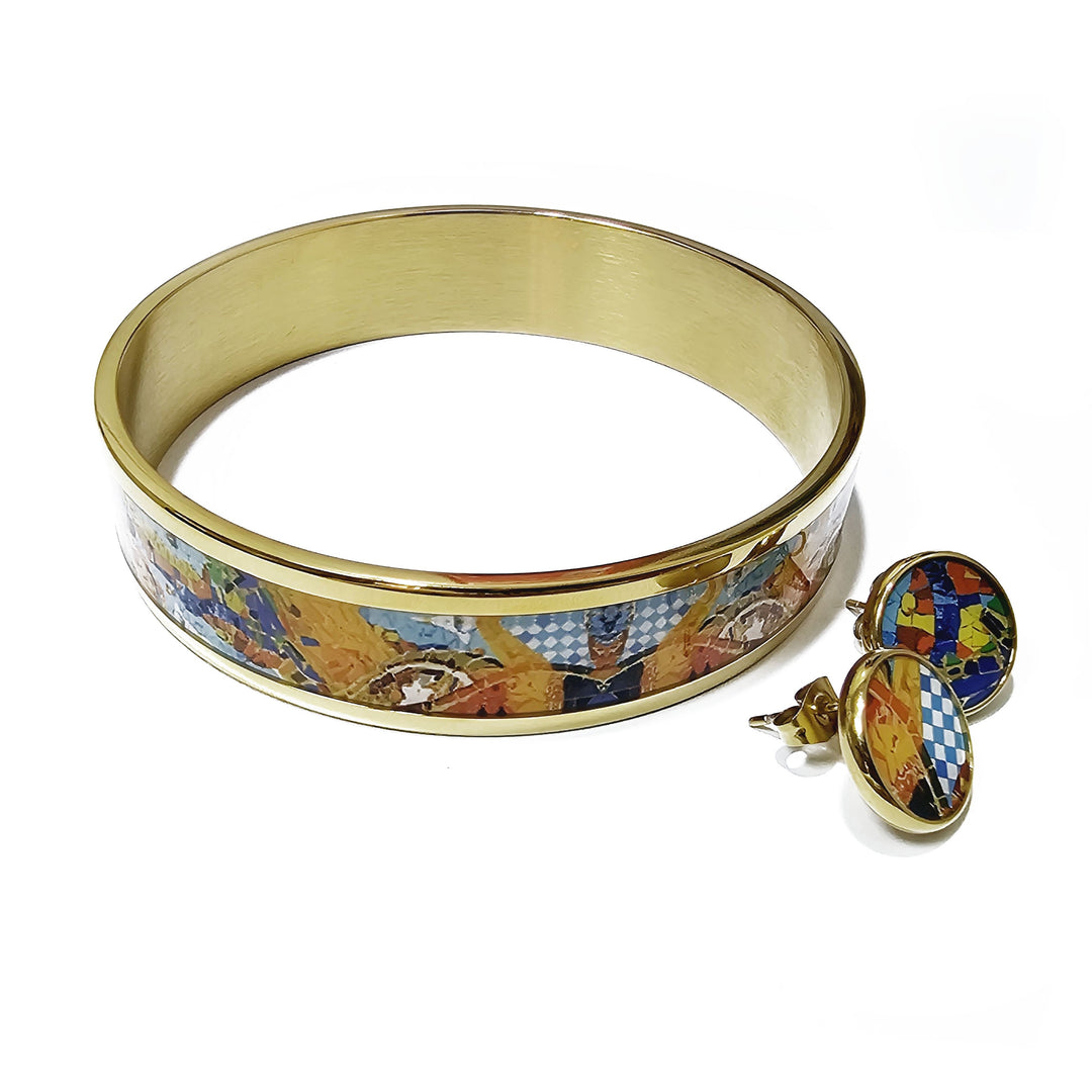 Solid Bangle 'Mosaic'