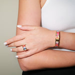 Load image into Gallery viewer, Split Bangle ‘Petals’
